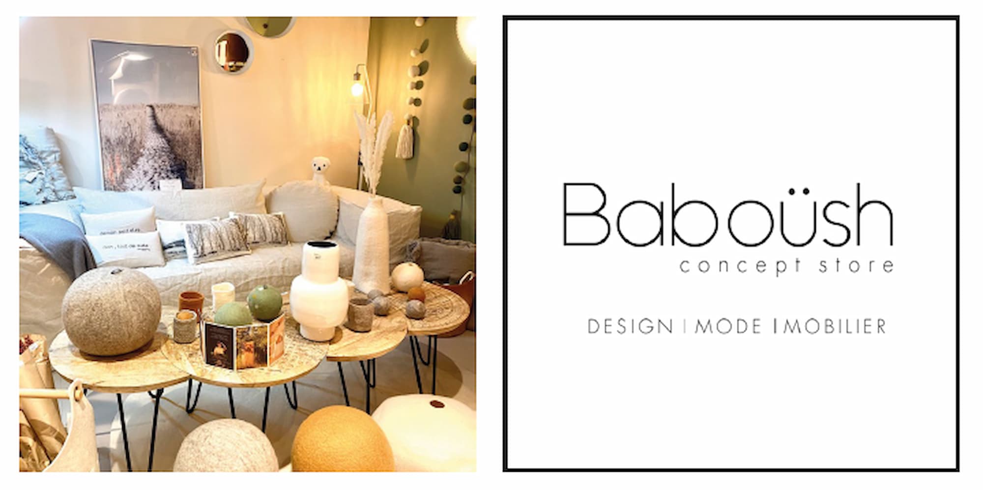 Une vision chic et design et la décoration d’intérieur avec Baboüsh